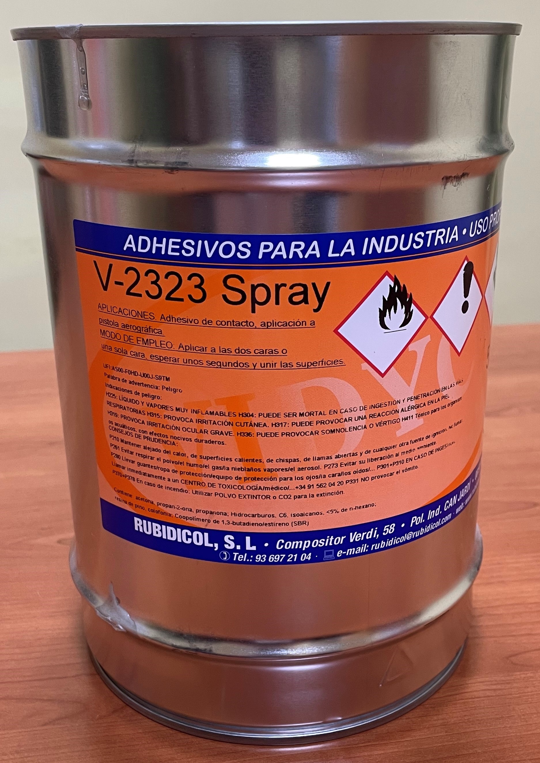 ADHESIVO SPRAY 5 LITROS V-2323
