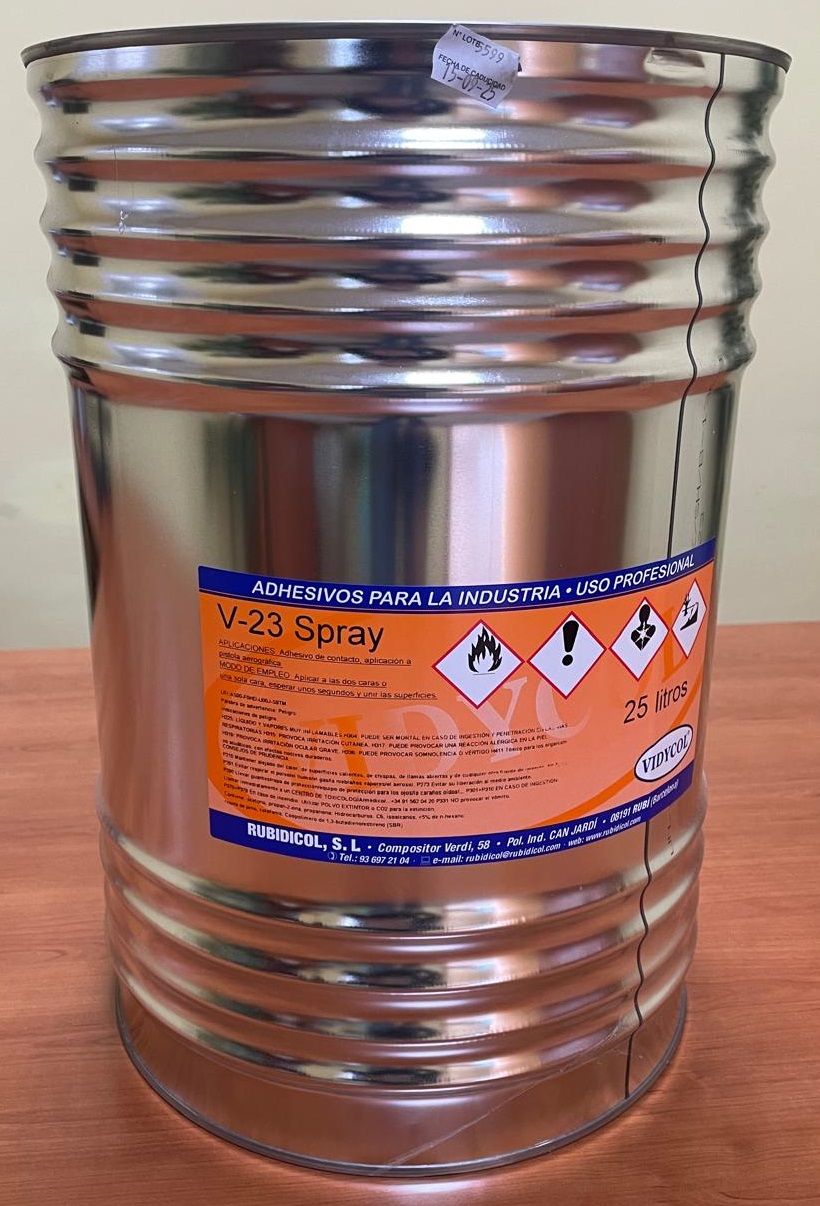 ADHESIVO SPRAY 25 LITROS V-23